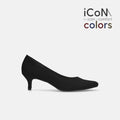 2024AW：iCoN COLORS：ポインテッドトゥ スエード パンプス（C57172）ブラックS/mamian（マミアン）