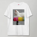 urday【Animal／White Cat／G】フォトTシャツ（1143866）ホワイト/urday（マミアン）