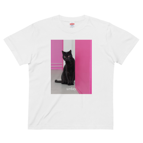 urday【Animal／Black Cat／PG】フォトTシャツ（5338939）ホワイト/urday（マミアン）