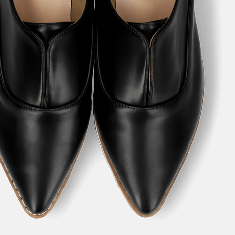 予約：2026SS：厚底ドレスシューズ（4774）ブラック