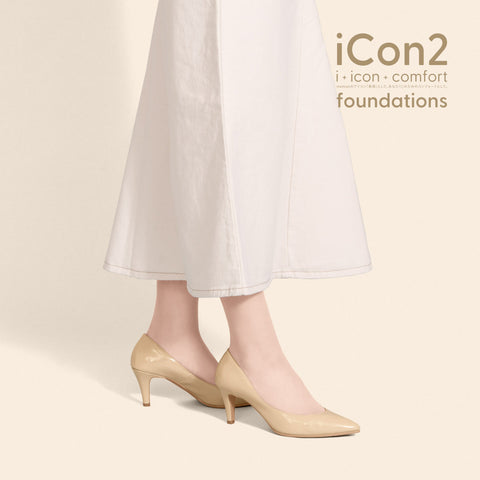 iCon2 Foundations 2024：ポインテッドトゥ パンプス（F7203）メルティバニラ/mamian（マミアン）